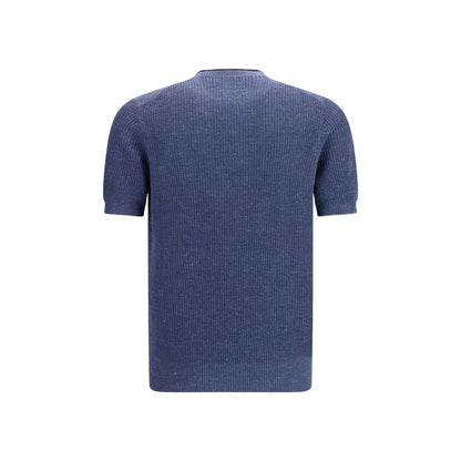 Blue Linen T-Shirt