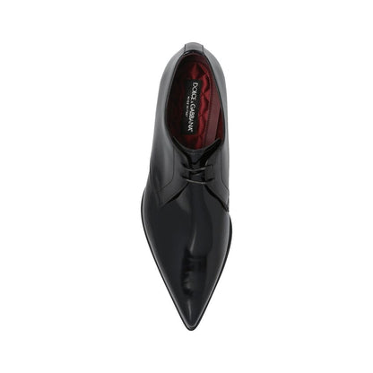 Black Calfskin Oxfords And Derbies