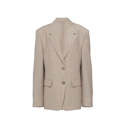 Beige Mohair Blazer