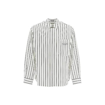 White Cotton Pattern Shirt