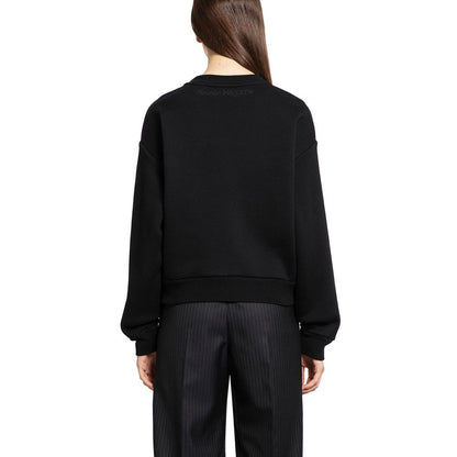 Black Cotton Sweatshirt