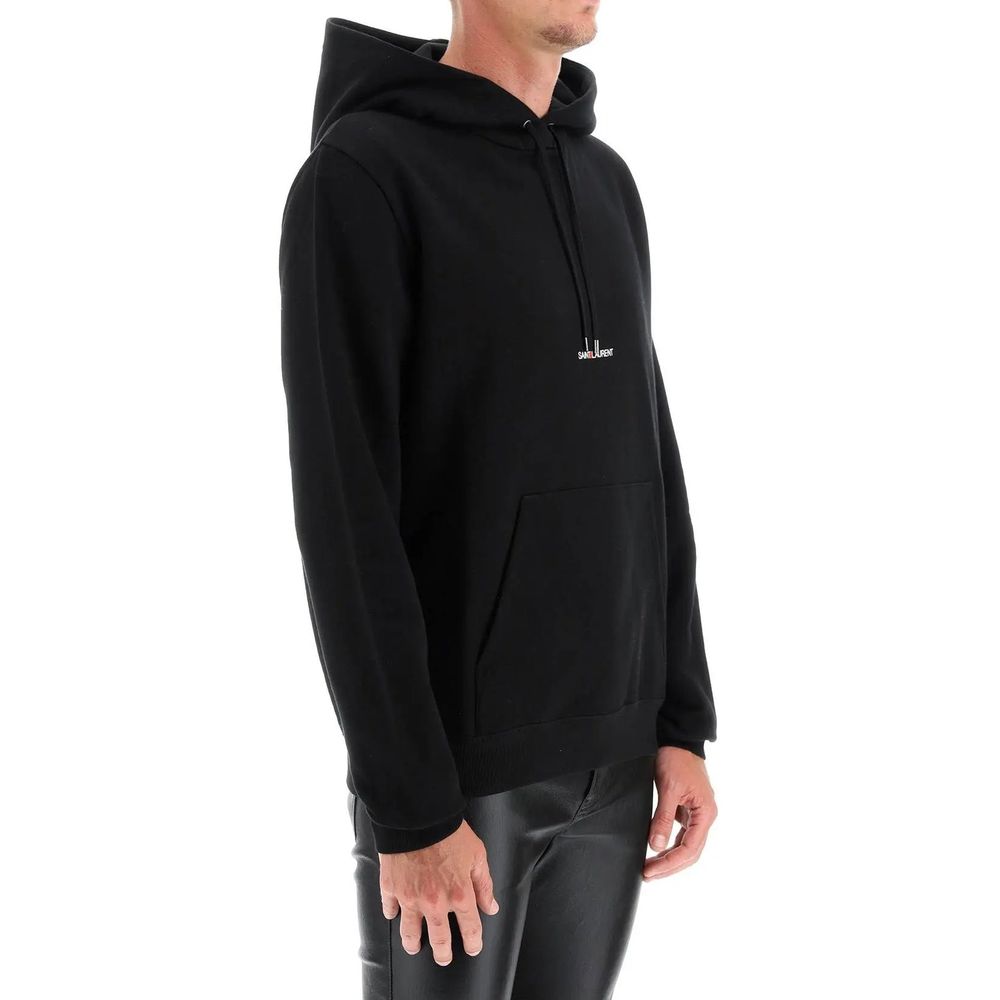 Black Cotton Sweatshirt