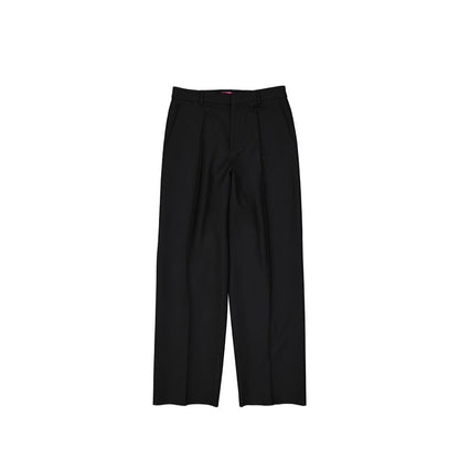 Black Silk Flared Pants