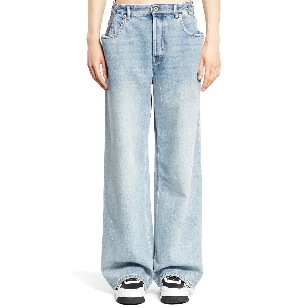 Blue Cotton Jeans Denim