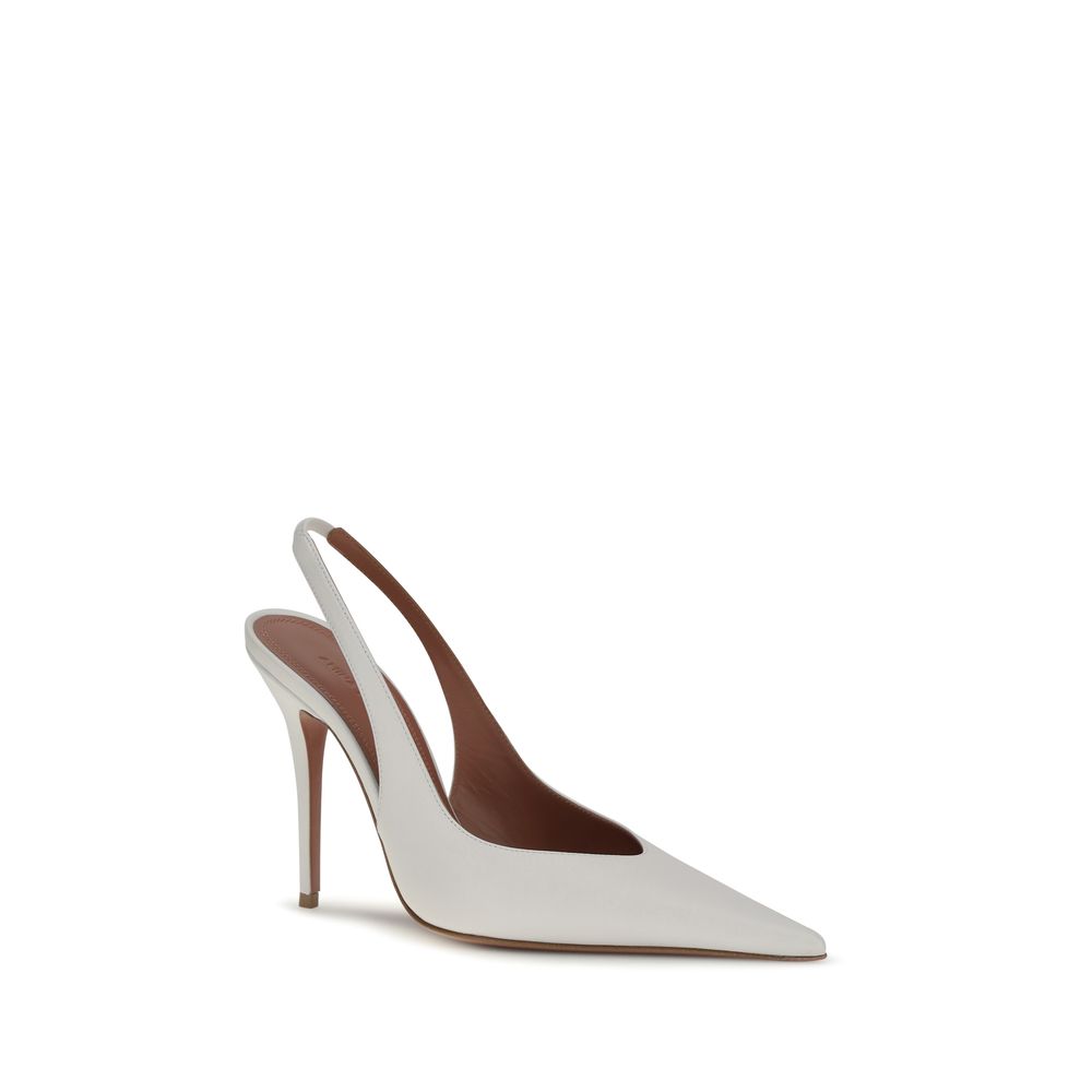 White Lamb Ovis Aries Aries High Heel Pumps