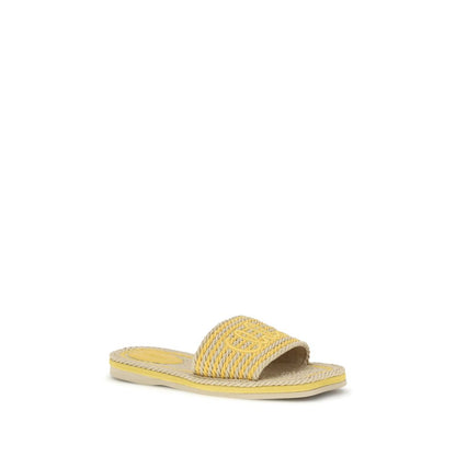Beige Lamb Ovis Aries Aries Flat Sandals