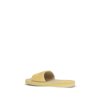 Beige Lamb Ovis Aries Aries Flat Sandals