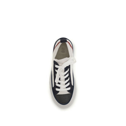 Multicolor Cotton Low Top Sneakers