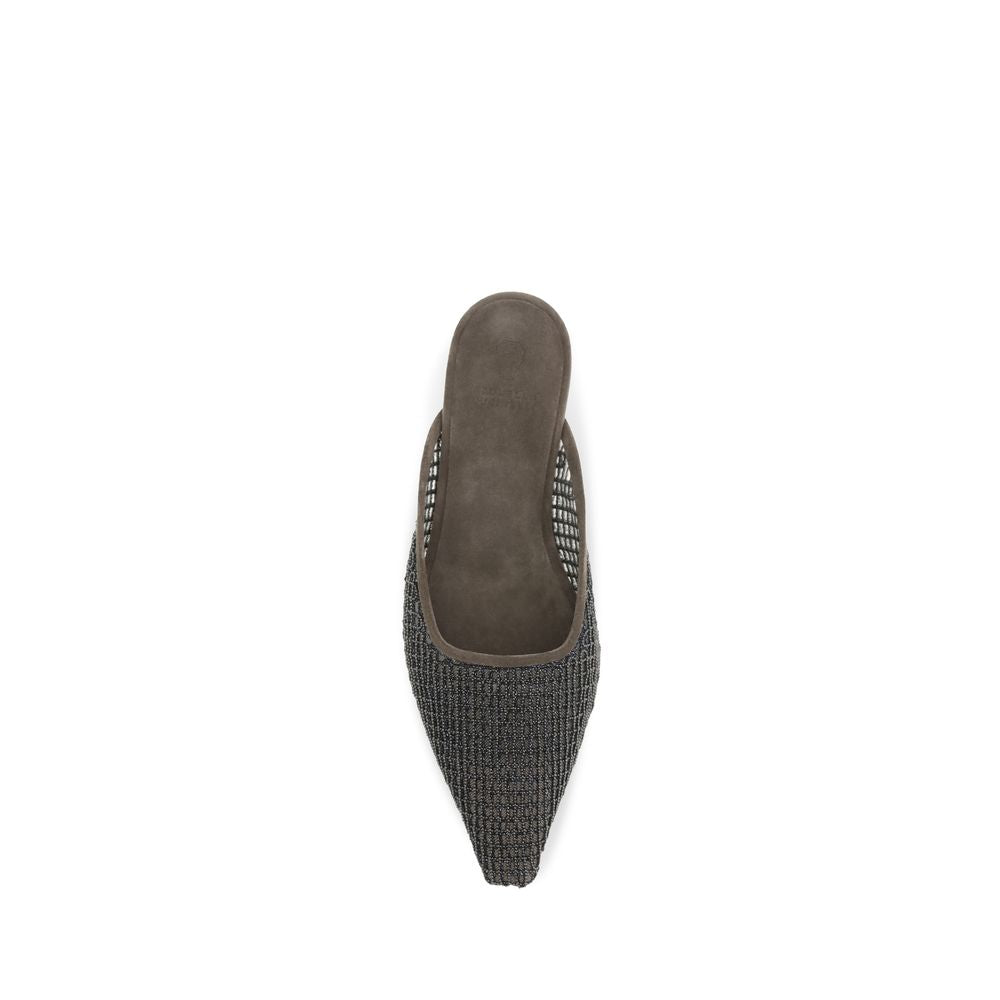 Brown Calf Leather Bos Taurus Ballet Flats