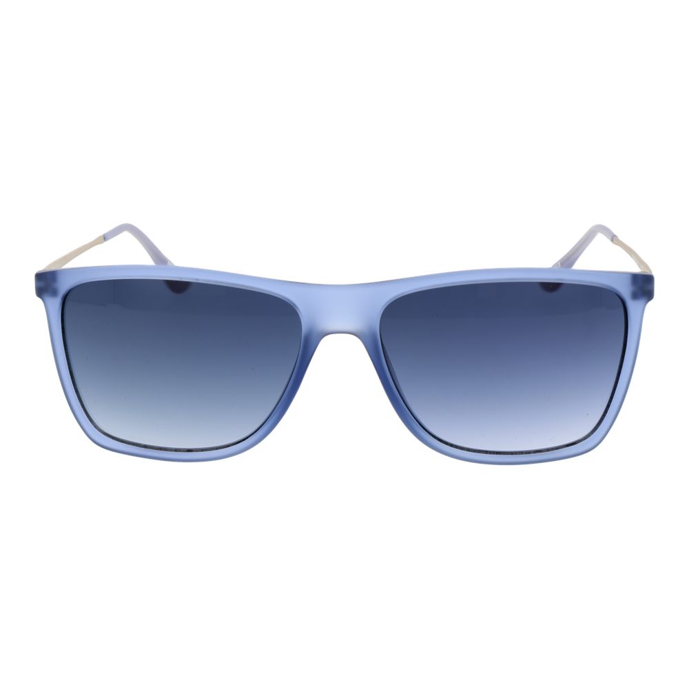 Blue Stainless Steel Sunglasses