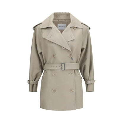 Beige Cotton Trench Coat