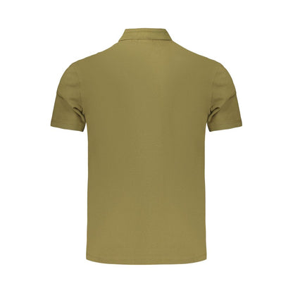Green Cotton Men's Polo Shirt