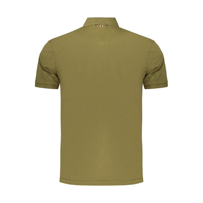 Green Cotton Men's Polo Shirt