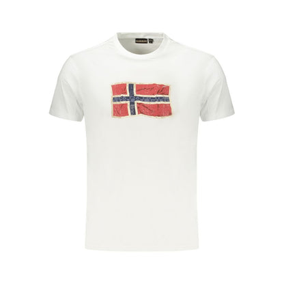 White Cotton Men's T-Shirt