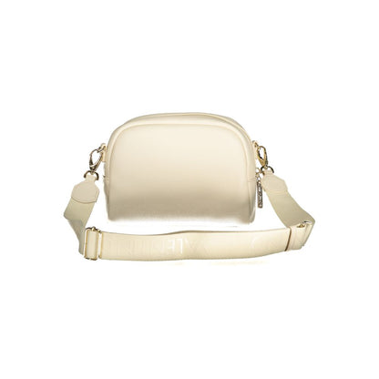 Beige Polyurethane Women's Bag