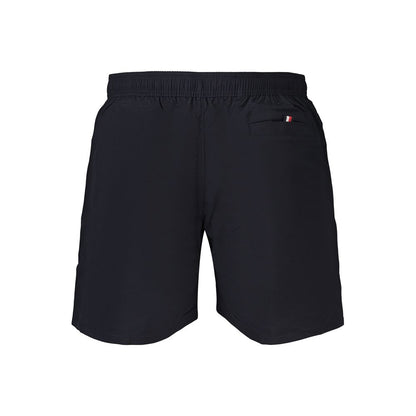 Blue Polyester Men's Swimwear