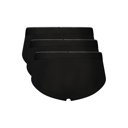 Black Cotton Men's Underwear