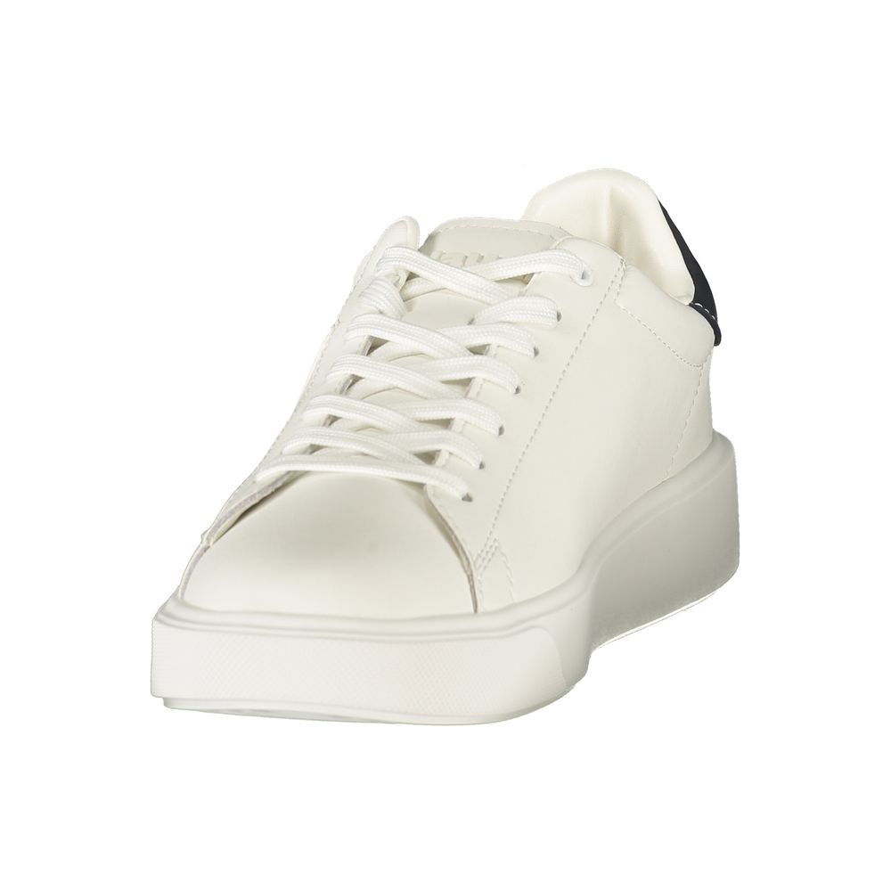 White Polyurethane Men's Sneaker
