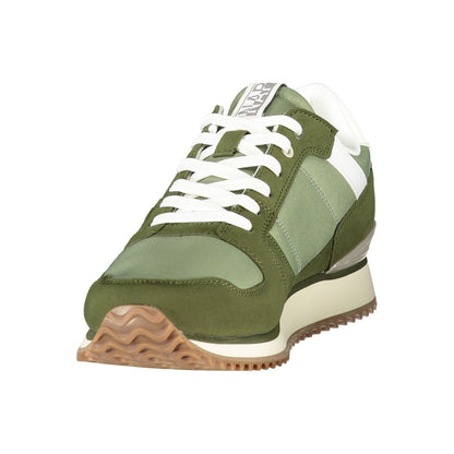 Green Polyurethane Men's Sneaker