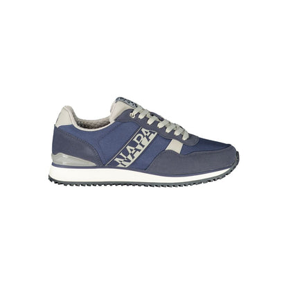 Blue Polyurethane Men's Sneaker