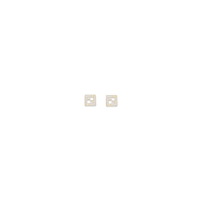 White Brass Earrings