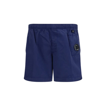 Blue Nylon Short And Mini Shorts