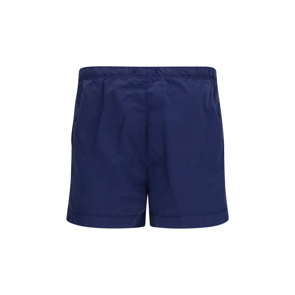 Blue Nylon Short And Mini Shorts