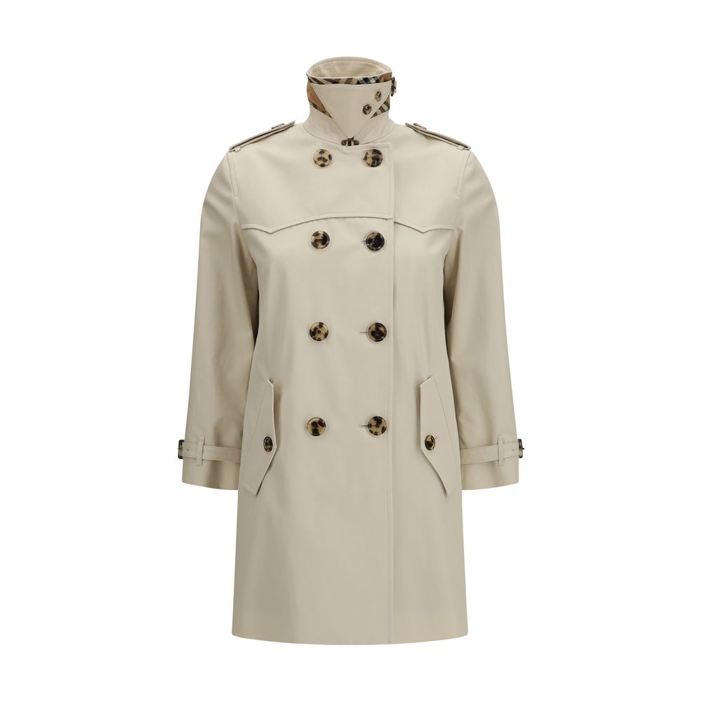 Beige Cotton Trench Coat