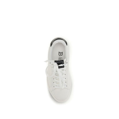 Black Calf Leather Bos Taurus Low Top Sneakers