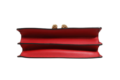 Dionysus Bamboo Medium Top Handle Bag White Blue Red
