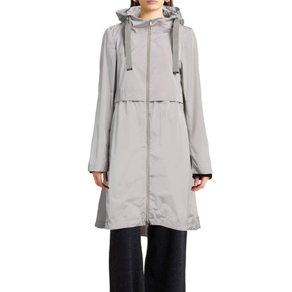 Gray Polyester Coat