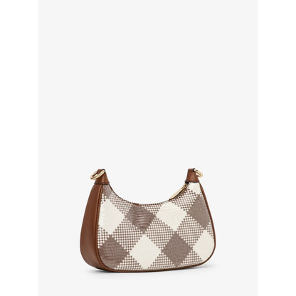Brown Canvas Shoulder Bag