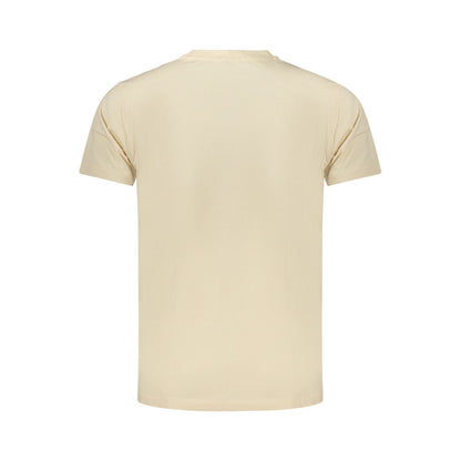 Beige Cotton Men's T-Shirt