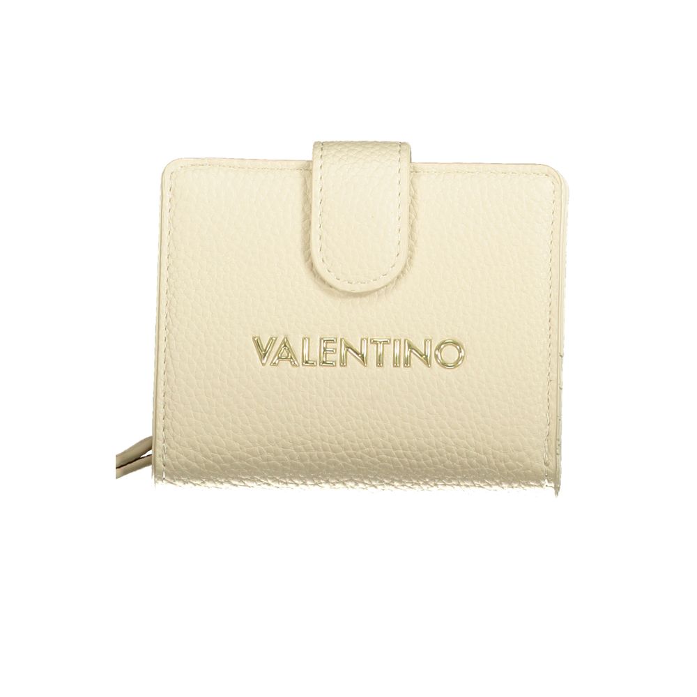 Beige Polyurethane Womens Wallet