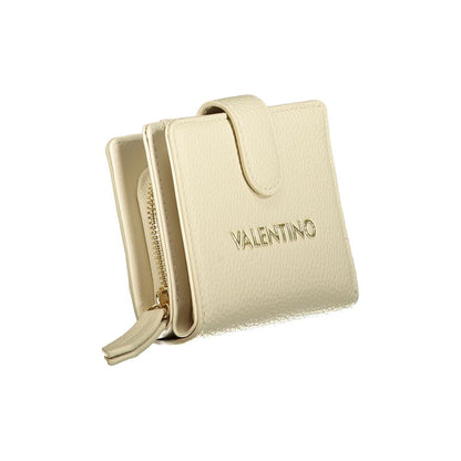 Beige Polyurethane Womens Wallet