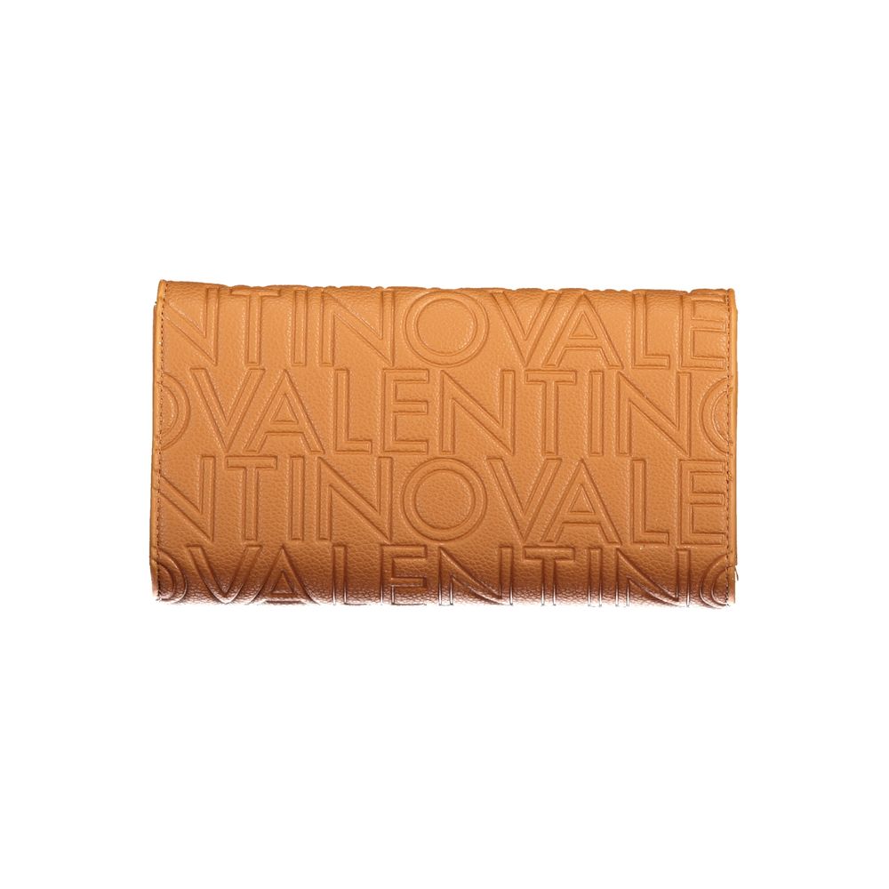 Brown Polyurethane Womens Wallet