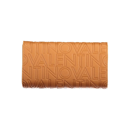 Brown Polyurethane Womens Wallet