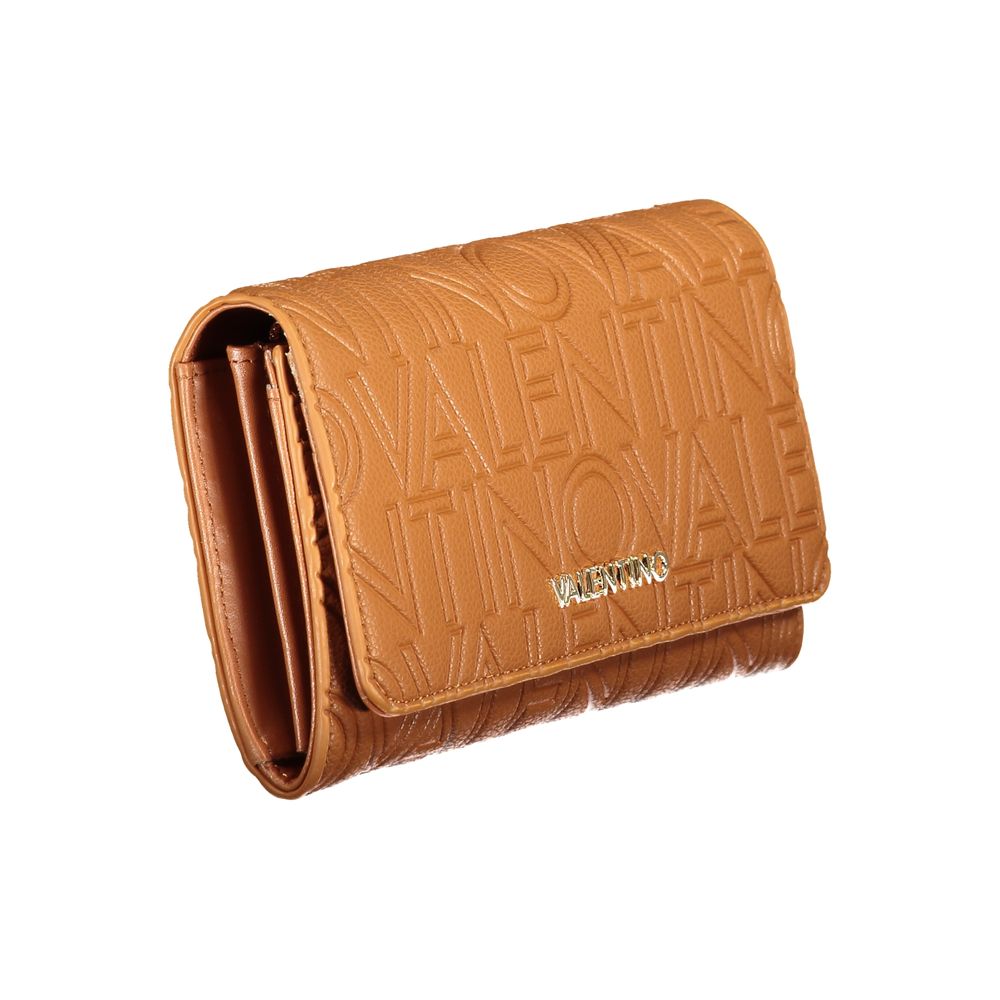 Brown Polyurethane Womens Wallet