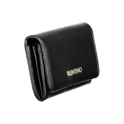 Black Polyurethane Women's Wallet