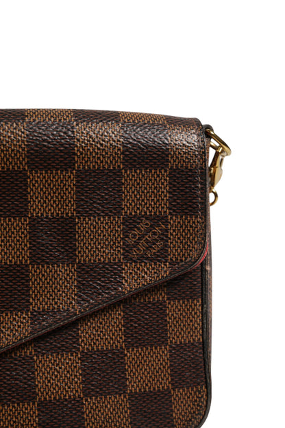 Damier Ebene Pochette Felice Chain Wallet