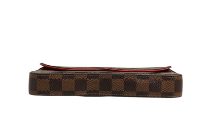 Damier Ebene Pochette Felice Chain Wallet