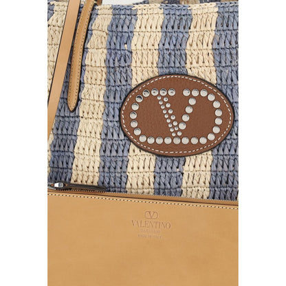 Multicolor Raffia Backet Bag