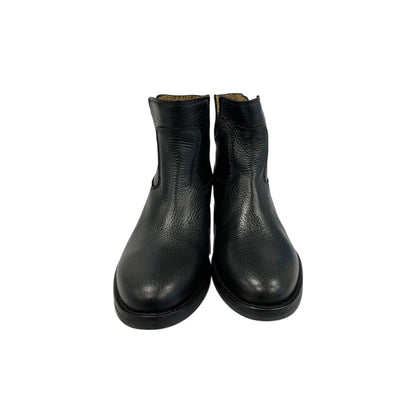 Black Leather Women Boot
