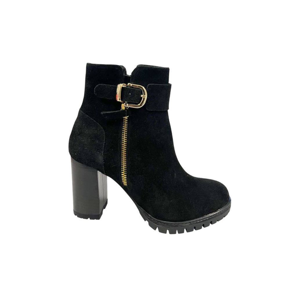 Black Leather Women's Boot
