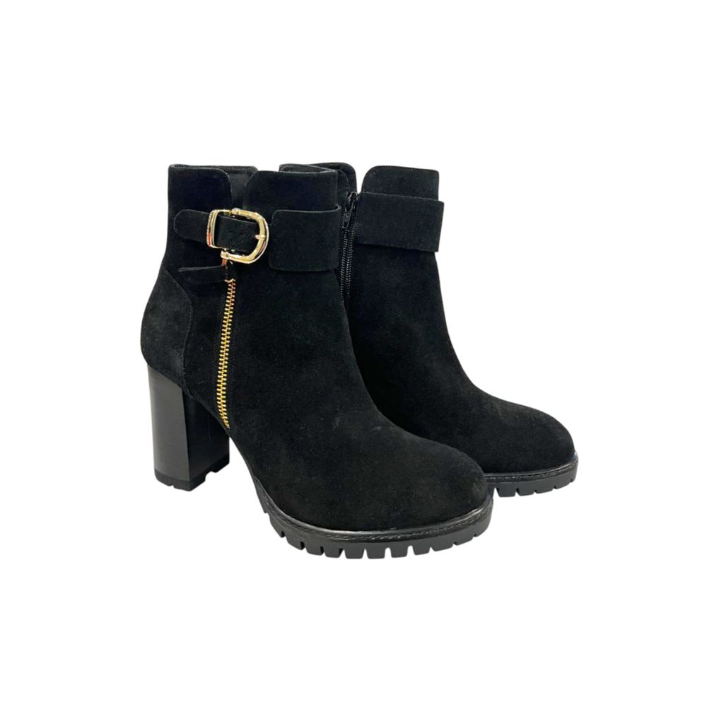 Black Leather Women's Boot