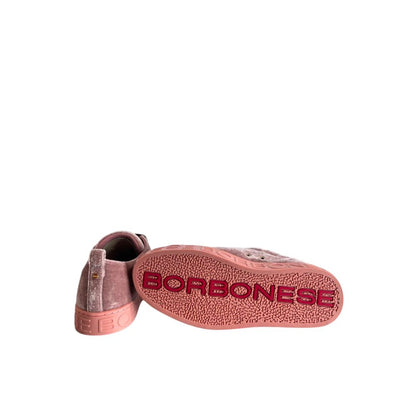 Pink Fabric Women Sneakers