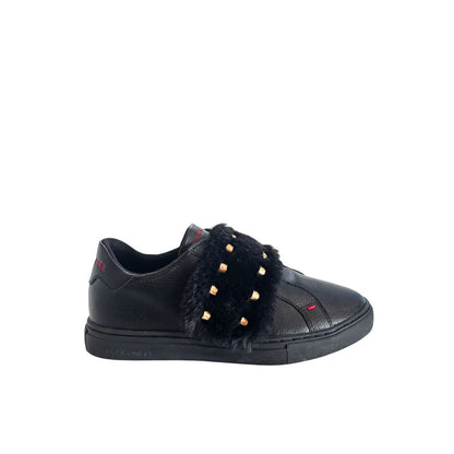 Black Rubber Women's Sneaker