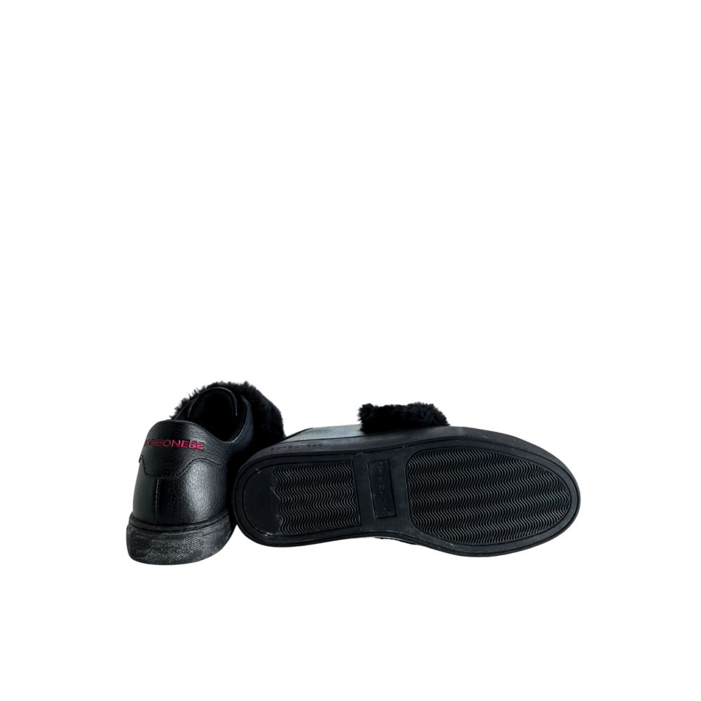 Black Rubber Women's Sneaker