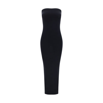 Black Cotton Cocktail Dress