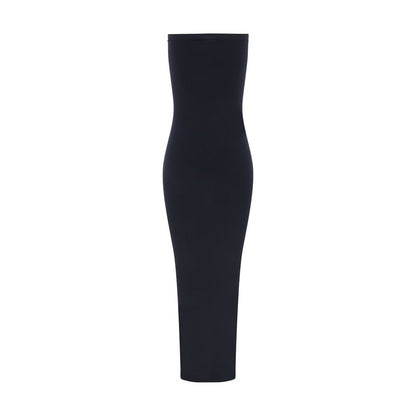 Black Cotton Cocktail Dress